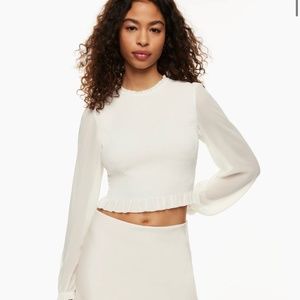 Aritzia white blouse